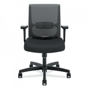 HON HONCMS1AACCF10 Convergence Mid-Back Task Chair with Swivel-Tilt Control, Supports up to 275 lbs, Black Seat, Black Back