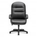 HON HON2095HPWST11T Pillow-Soft 2090 Series Executive High-Back Swivel/Tilt Chair, Black, Leather