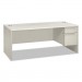 HON HON38293RB9Q 38000 Series Right Pedestal Desk, 72" x 36" x 30", Light Gray/Silver
