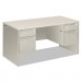 HON HON38155B9Q 38000 Series Double Pedestal Desk, 60" x 30" x 30", Light Gray/Silver