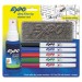 EXPO SAN1884310 Low-Odor Dry Erase Marker Starter Set, Extra-Fine Needle Tip, Assorted Colors, 5/Set