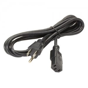 Black Box EPXR08 PC/Monitor Power Cord, NEMA 5-15P to IEC-60320-C13, 6.5-ft. (2-m)