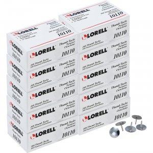 Lorell 10110BX 5/16" Steel Thumb Tacks LLR10110BX