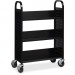 Lorell 99933 Single-sided Steel Book Cart LLR99933