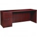 Lorell PC2466LMY Prominence Mahogany Laminate Office Suite LLRPC2466LMY