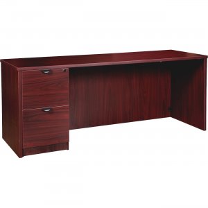 Lorell PC2472LMY Prominence Mahogany Laminate Office Suite LLRPC2472LMY