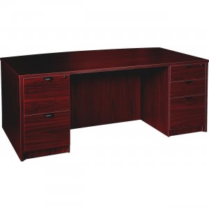 Lorell PD4272DPMY Prominence Mahogany Laminate Office Suite LLRPD4272DPMY