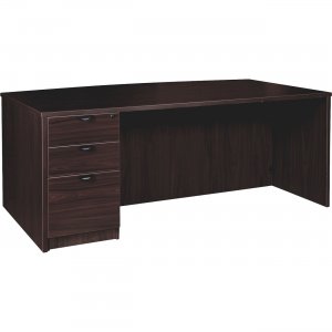 Lorell PD4272LSPBES Prominence Espresso Laminate Office Suite LLRPD4272LSPBES