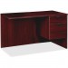 Lorell PR2442QRMY Prominence Mahogany Laminate Office Suite LLRPR2442QRMY