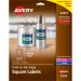 Avery 22853 Easy Peel Glossy Clear Labels AVE22853