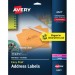 Avery 6521 Easy Peel High Gloss Clear Mailing Labels AVE6521