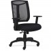 Lorell 83100 Mesh Back Chair w/Air Grid Fabric Seat LLR83100