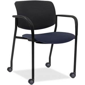 Lorell 83115A204 Stack Chairs w/Plastic Back & Fabric Seat LLR83115A204