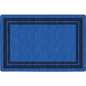 Flagship Carpets FE42344A Double Dark Tone Border Blue Rug FCIFE42344A