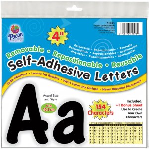 Pacon 51693 154 Character Self-adhesive Letter Set PAC51693