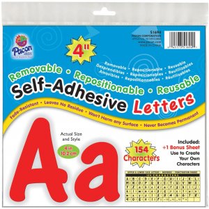 Pacon 51694 154 Character Self-adhesive Letter Set PAC51694