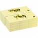 Post-it 653YWBD Canary Yellow Original Note Pads MMM653YWBD