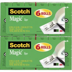 Scotch 810K6BD Invisible Magic Tape MMM810K6BD