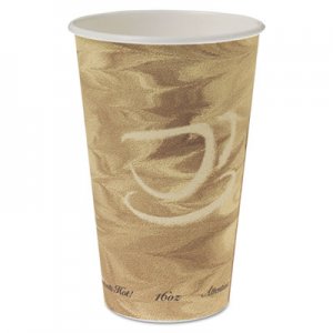 Dart SCC316MS Mistique Hot Paper Cups, 16oz, Brown, 50/Sleeve, 20 Sleeves/Carton