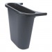 Rubbermaid Commercial RCP295073BLA Saddle Basket Recycling Bin, Rectangular, Black