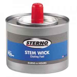 Sterno STE10102 Chafing Fuel Can With Stem Wick, Methanol,1.89g, Six-Hour Burn, 24/Carton