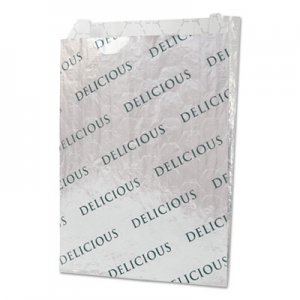 Bagcraft BGC300519 Foil/Paper/Honeycomb Insulated Bag, 2", 8" x 6", White, 1,000/Carton