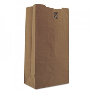 Genpak BAGGH20 Grocery Paper Bags, 20 lbs, 8.25" x 16.13", Kraft, 500 Bags
