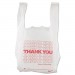 Barnes Paper Company BPC8416THYOU Thank You High-Density Shopping Bags, 8" x 16", White, 2,000/Carton