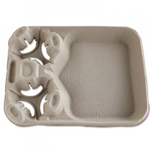 Chinet HUH20990CT StrongHolder Molded Fiber Cup/Food Trays, 8-44oz, 2-Cup Capacity, 100/Carton