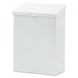 HOSPECO HOSND1W Feminine Hygiene Waste Receptacle, Metal, White