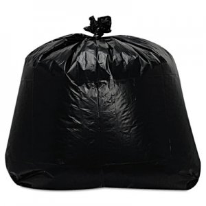 Trinity Plastics TRNML4347X Low-Density Can Liners, 56 gal, 1.6 mil, 23" x 47", Black, 100/Carton