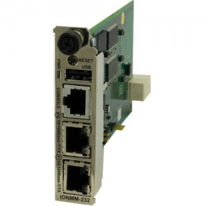 Transition Networks IONMM-232 Management Module for the ION Chassis with a RS232 RJ-45 CLI Port