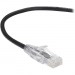 Black Box C6APC28-BK-15 CAT6A UTP Slim-Net Patch Cable, 28AWG, 500-MHz, PVC