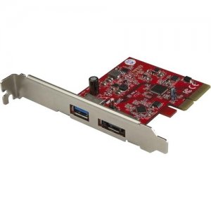 StarTech.com PEXUSB311A1E 2-Port USB 3.1 (10Gbps) and eSATA PCIe Card - 1x USB-A and 1x eSATA