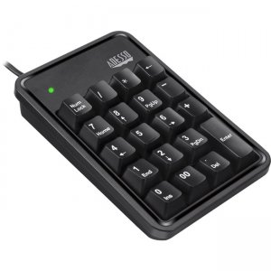 Adesso AKB-600HB 19-Key Mechanical Keypad with 3-Port USB Hub