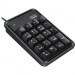 Adesso AKB-600HB 19-Key Mechanical Keypad with 3-Port USB Hub