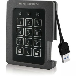 Apricorn ASSD-3PL256-2TBF Aegis Padlock SSD - USB 3.0 Solid State Drive