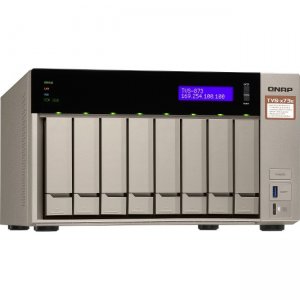 QNAP TVS-873e-4G-US Powerful NAS with AMD RX-421BD Quad-Core APU and PCIe Expandability