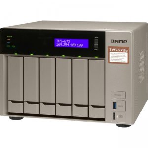 QNAP TVS-673e-4G-US Powerful NAS with AMD RX-421BD Quad-Core APU and PCIe Expandability