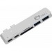 SIIG JU-TB0212-S1 Thunderbolt 3 USB-C Hub with Card Reader & PD Adapter - Silver