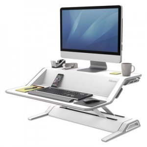 Fellowes FEL0009901 Lotus Sit-Stand Workstation, 32 3/4 x 24 1/4 x 5 1/2 to 22 1