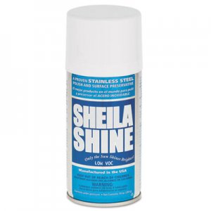 Sheila Shine SSISSCA10 Low Voc Stainless Steel Cleaner & Polish, 10 oz Can, 12/Carton