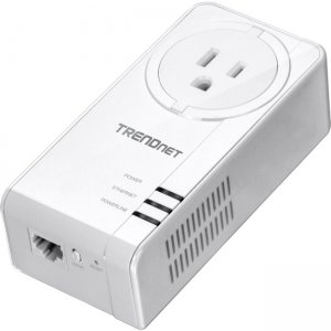 TRENDnet TPL-423E Powerline 1300 AV2 Adapter With Built-in Outlet