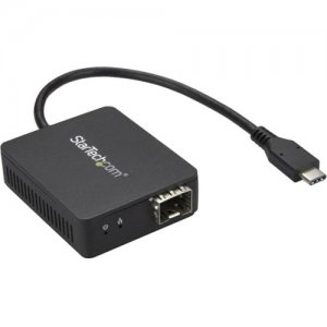 StarTech.com US1GC30SFP USB-C to Fiber Optic Converter - Open SFP