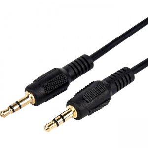 Rocstor Y10C190-B1 Premium 10 ft Slim 3.5mm Stereo Audio Cable - M/M