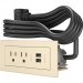 Wiremold 16366 Radiant Furniture Power Center (2) Outlet (2) USB, White