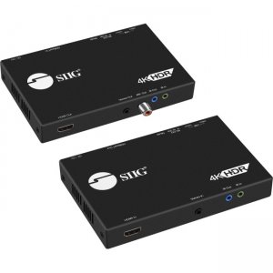 SIIG CE-H23411-S1 4K HDR HDMI 2.0 & USB 2.0 Extender Over HDBaseT with RS-232 & IR
