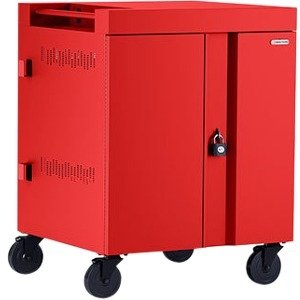 Bretford TVC36PAC-RED CUBE Cart 36, AC Charging, Red Paint