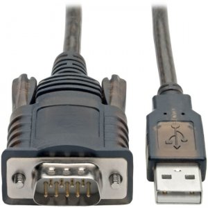 Tripp Lite U209-005-COM RS232 to USB Adapter Cable with COM Retention (USB-A to DB9 M/M), FTDI