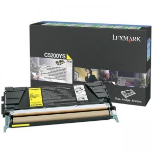Lexmark C5200YS Yellow Return Program Toner Cartridge LEXC5200YS